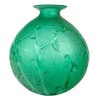 René LALIQUE -1929, Vase « Milan ». Epreuve en verre teinté vert 9