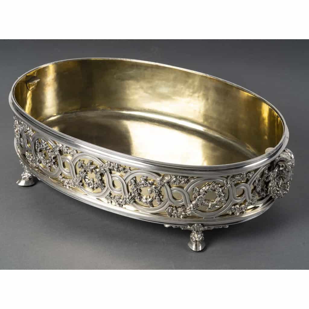 FROMENT-MEURICE Important Centre de Table argent massif en trois parties. XIXe 4