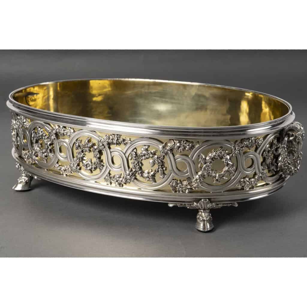 FROMENT-MEURICE Important Centre de Table argent massif en trois parties. XIXe 5