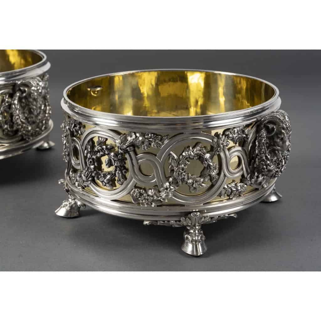 FROMENT-MEURICE Important Centre de Table argent massif en trois parties. XIXe 11