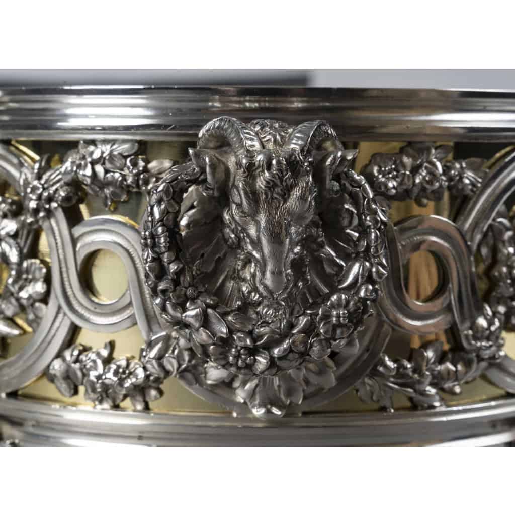FROMENT-MEURICE Important Centre de Table argent massif en trois parties. XIXe 14