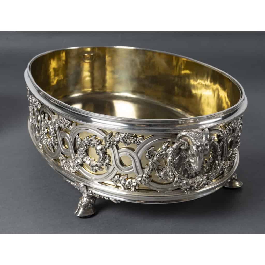 FROMENT-MEURICE Important Centre de Table argent massif en trois parties. XIXe 21