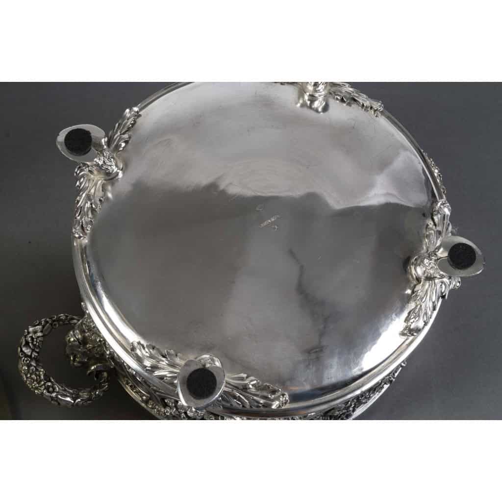 FROMENT-MEURICE Important Centre de Table argent massif en trois parties. XIXe 24