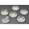 CARDEILHAC 12 solid silver plates 18th century XNUMX