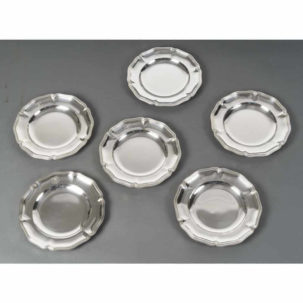 CARDEILHAC 12 solid silver plates 4th century XNUMX