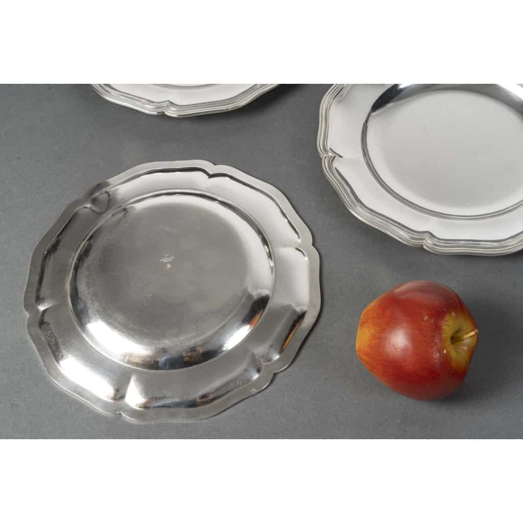 CARDEILHAC 12 solid silver plates 11th century XNUMX
