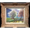 CHARRETON Victor Post-Impressionist Painting Early 17th Century Sunny Landscape Oil Painting Signed XNUMX