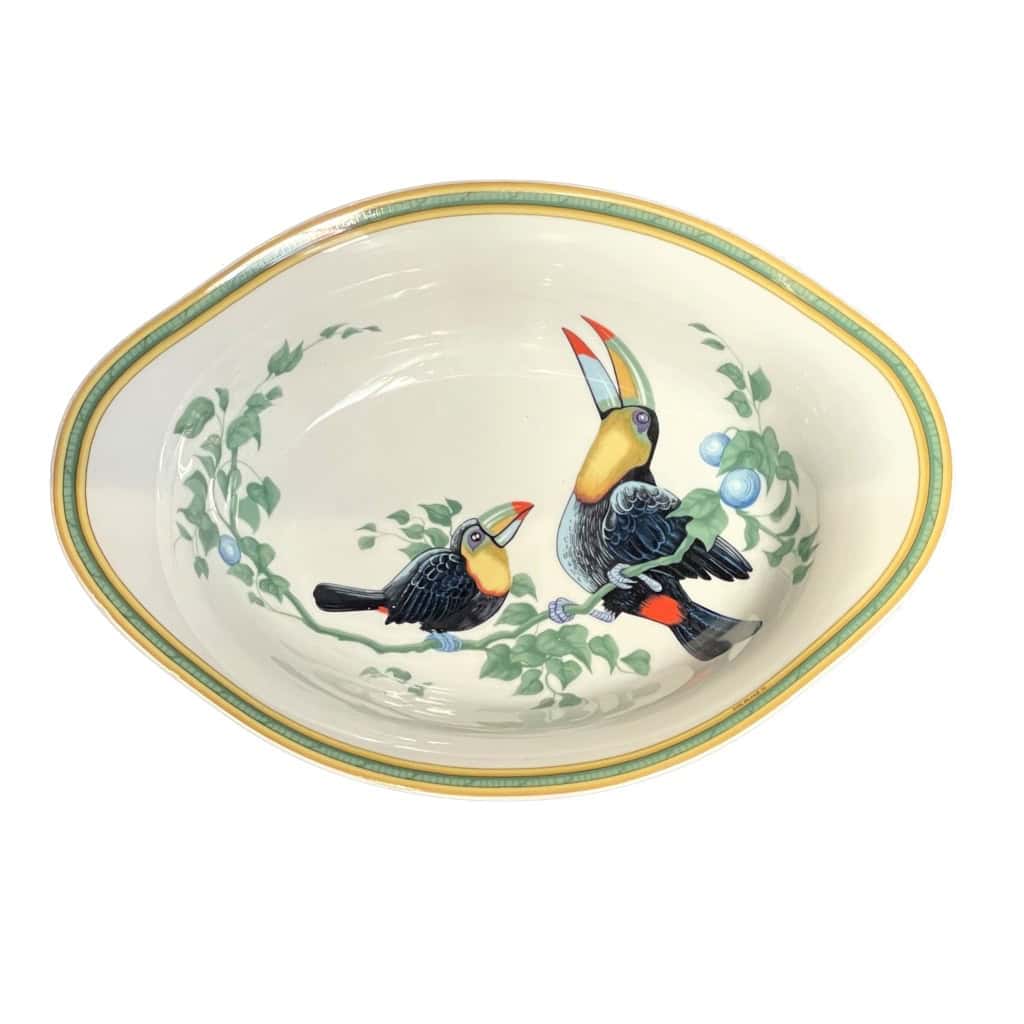HERMES « LES TOUCANS  » Service à thé 8