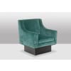 Pair of "Club" armchairs, cubic shape. 1940s. LS44012009P 14