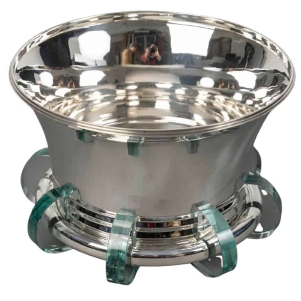 JEAN E. PUIFORCAT – Centre de table en argent massif XXème 3