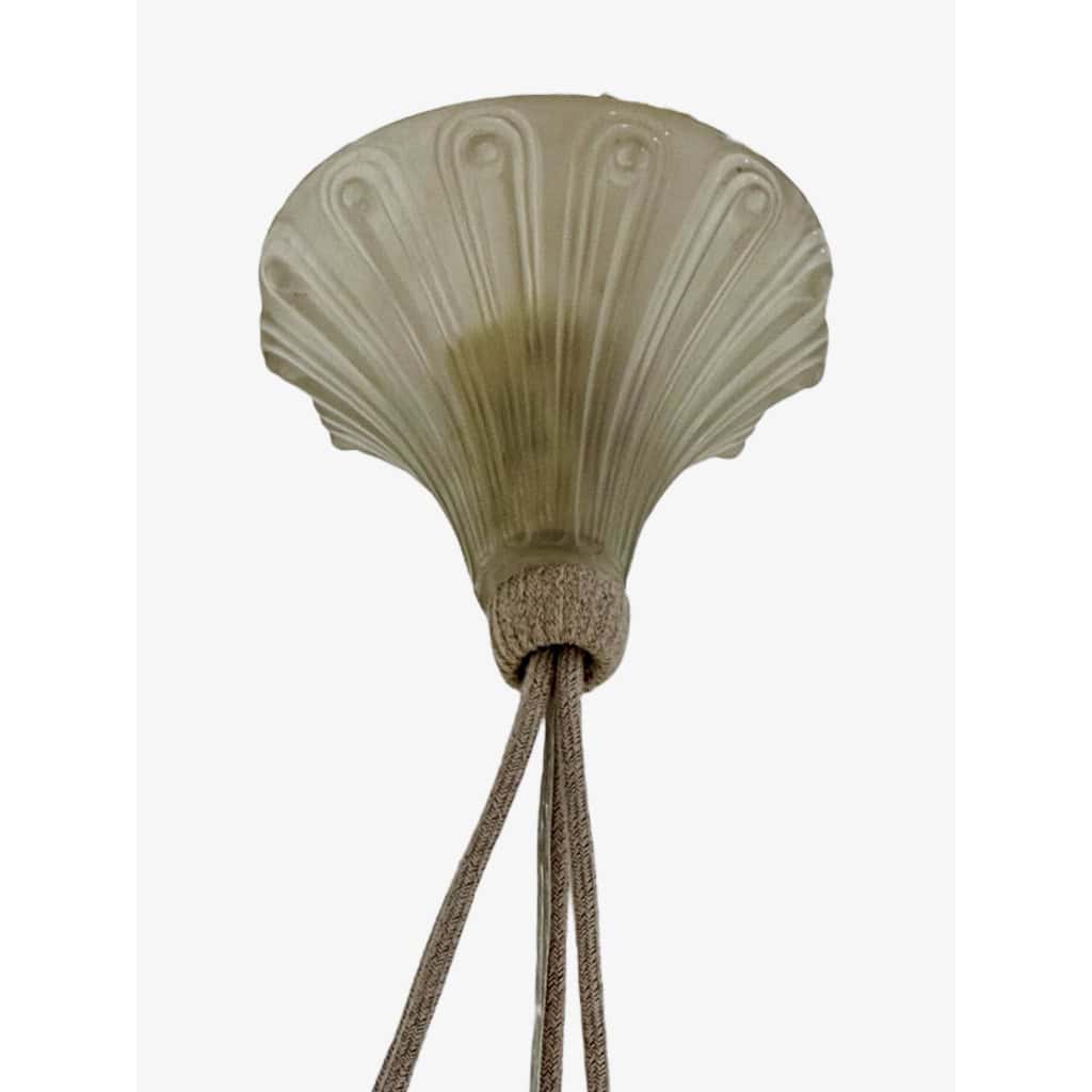 1921 René Lalique – Suspension Dahlias Verre Blanc 8