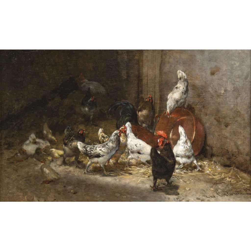Philibert Léon COUTURIER (1823 -1901) « Le poulailler » 9