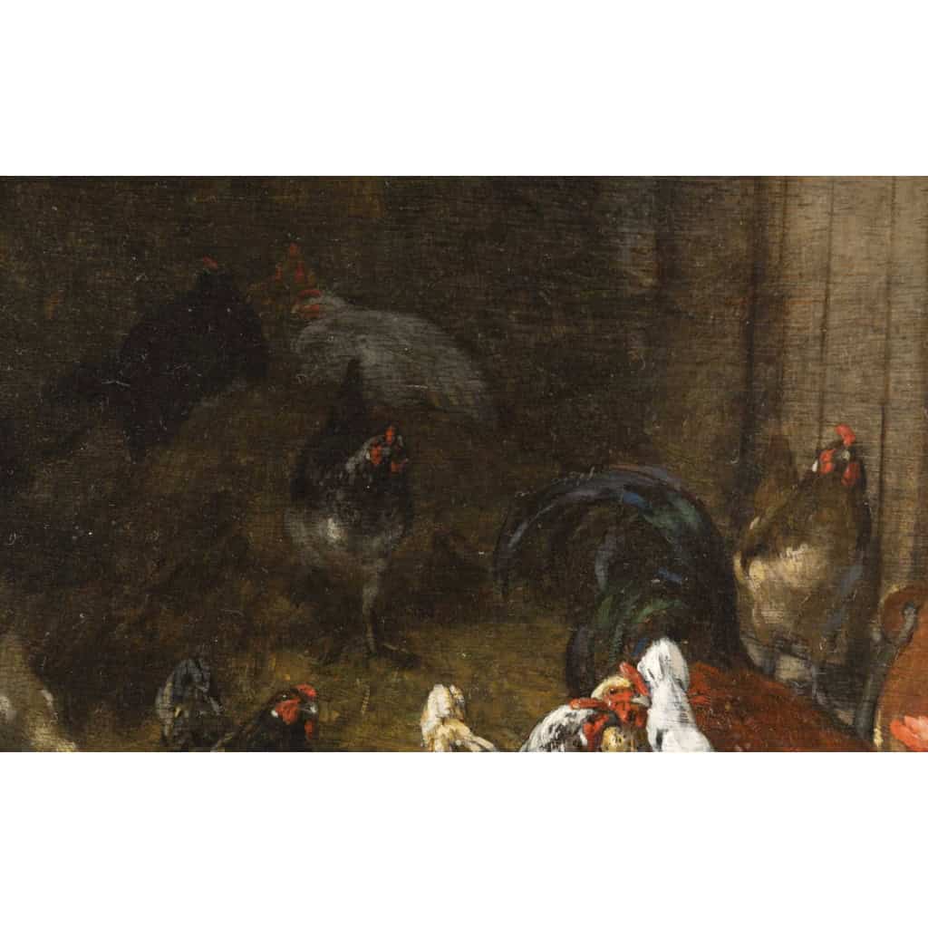 Philibert Léon COUTURIER (1823 -1901) « Le poulailler » 7