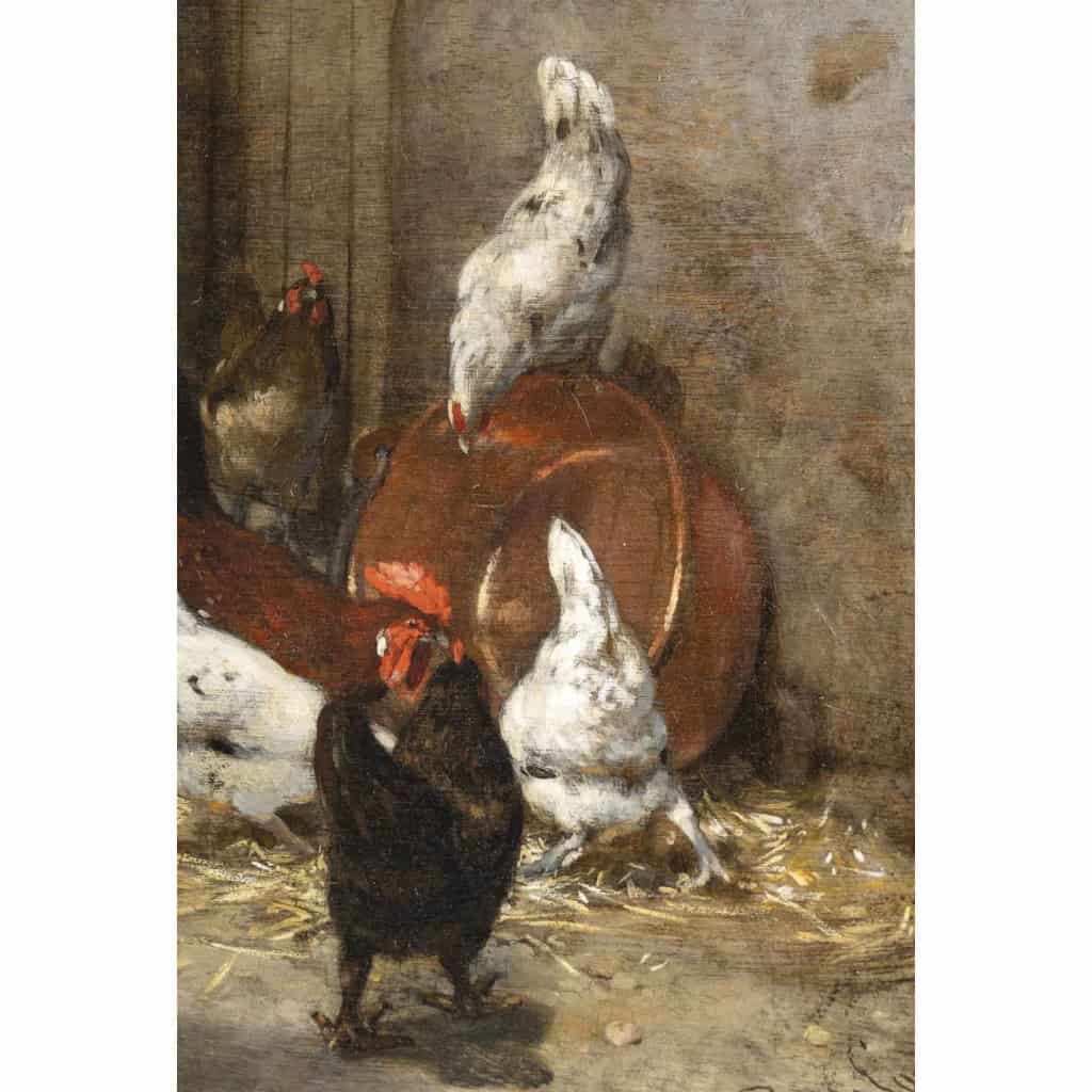 Philibert Léon COUTURIER (1823 -1901) « Le poulailler » 5