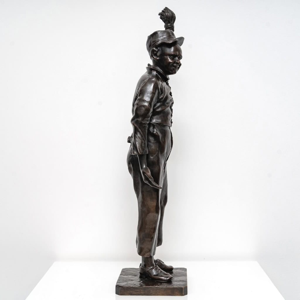 Sculpture – Le Soldat , Léopold Eugène Kampf (1822-1893) – Bronze 7