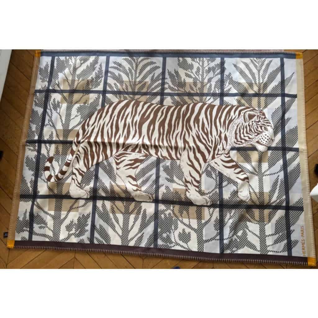 HERMES ,Plaid Tigre Altaï 3