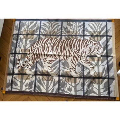 HERMES ,Plaid Tigre Altaï