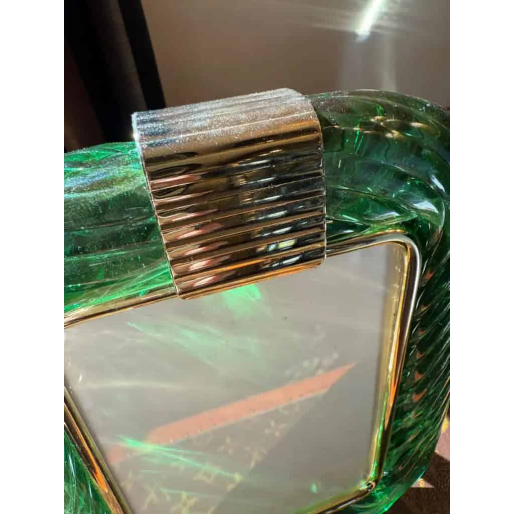 Cadre photo en verre de Murano Vert émeraude 12
