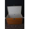 Moynat trunk in orange canvas 35