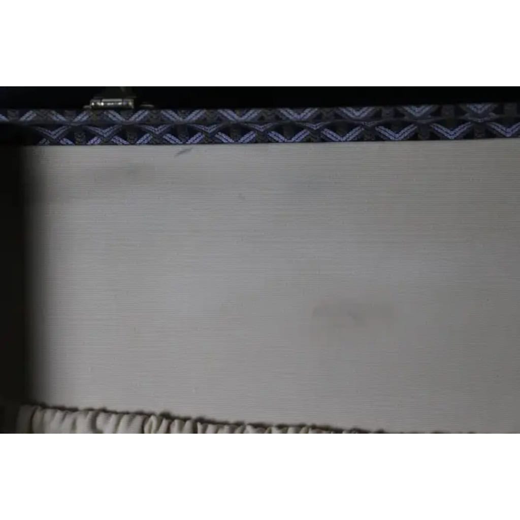 Valise ou malle Goyard en toile à chevrons de 80 cm 15