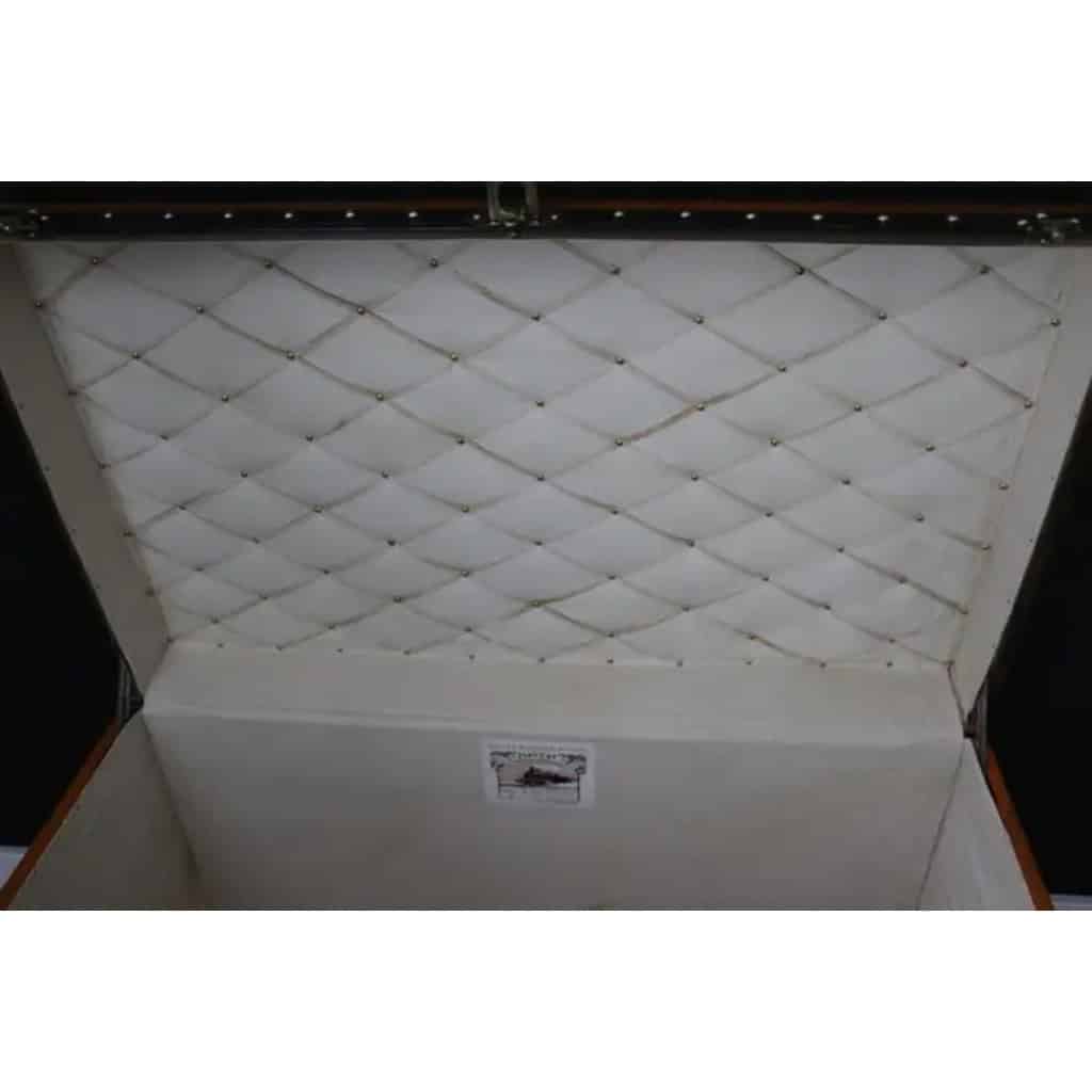 Moynat trunk in orange canvas 17