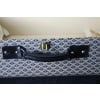 Valise ou malle Goyard en toile à chevrons de 80 cm 35