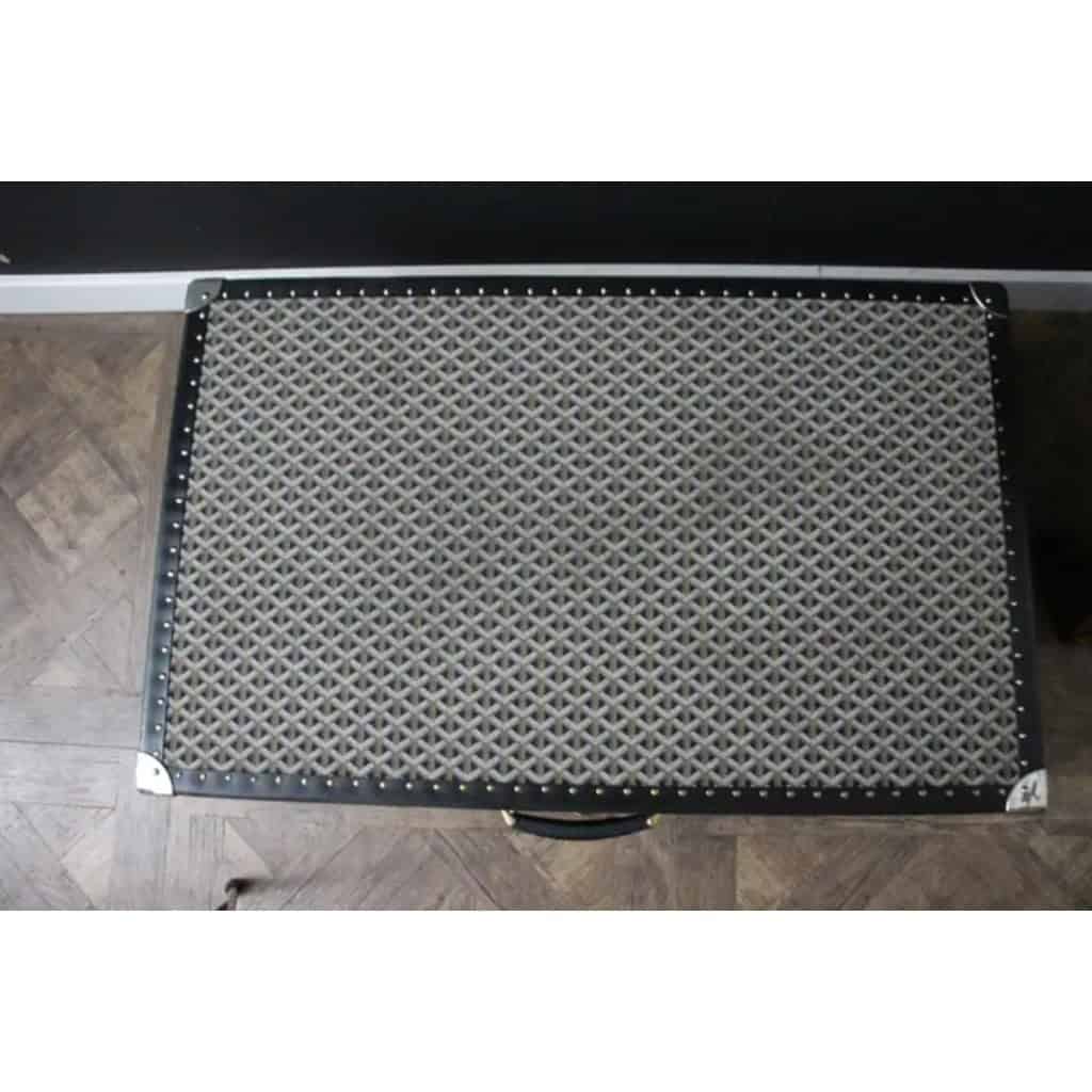 Malle Goyard en toile à chevrons tissée 86 cm 17