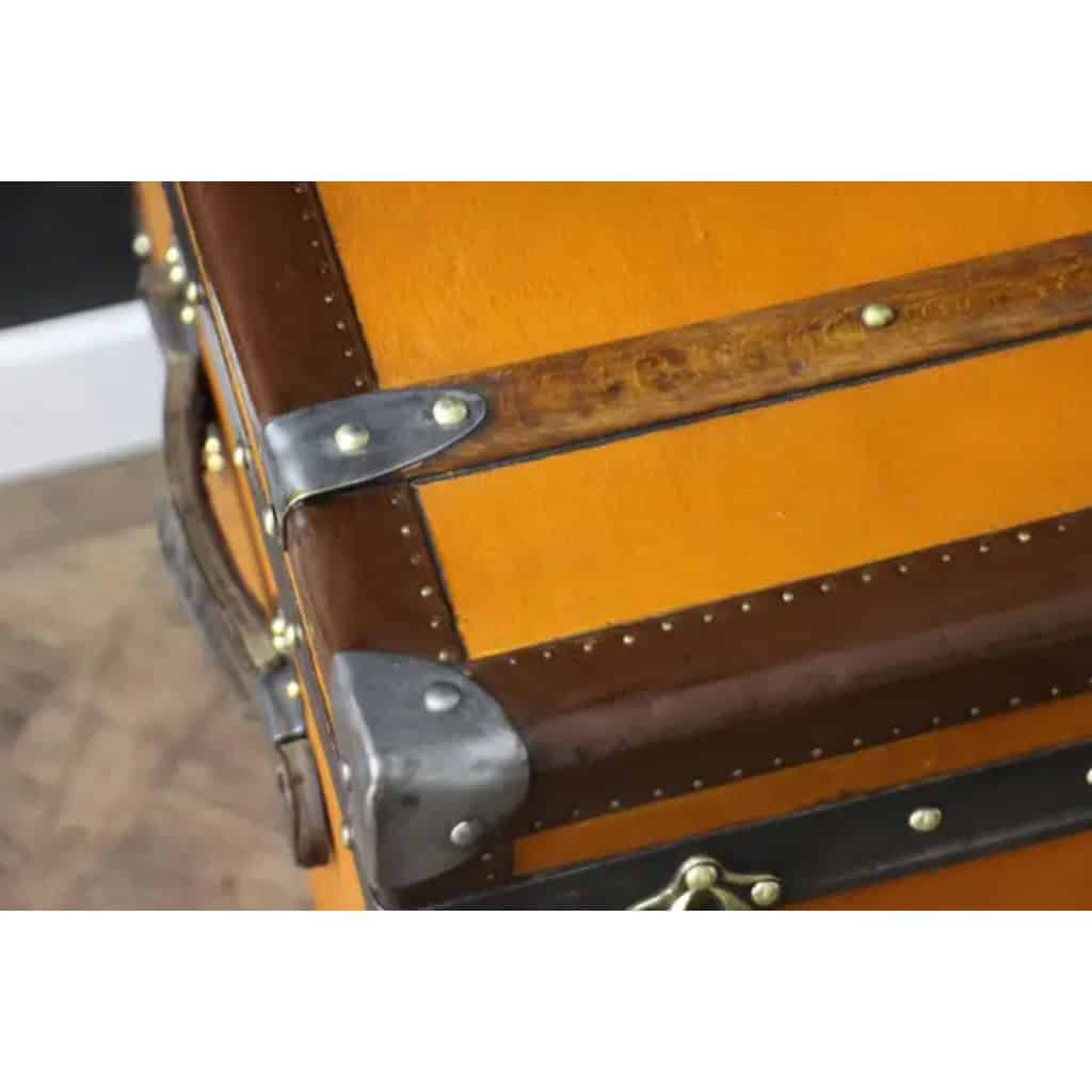 Moynat trunk in orange canvas 21