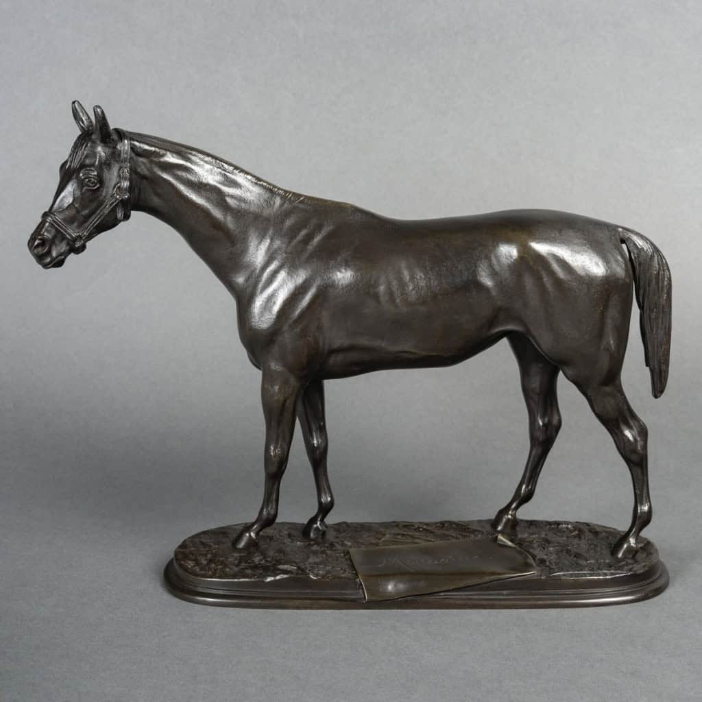 Sculpture – Jument « Mondaine » , Pierre Lenordez (1815 – 1892) – Bronze 3