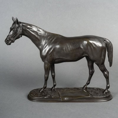 Sculpture – Jument « Mondaine » , Pierre Lenordez (1815 – 1892) – Bronze