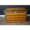 Moynat trunk in orange canvas 24