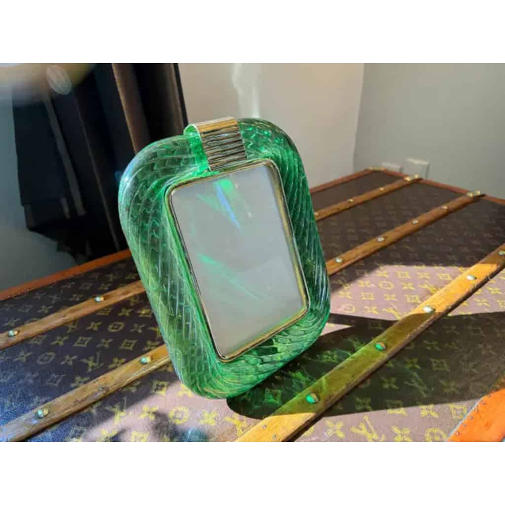 Cadre photo en verre de Murano Vert émeraude 4