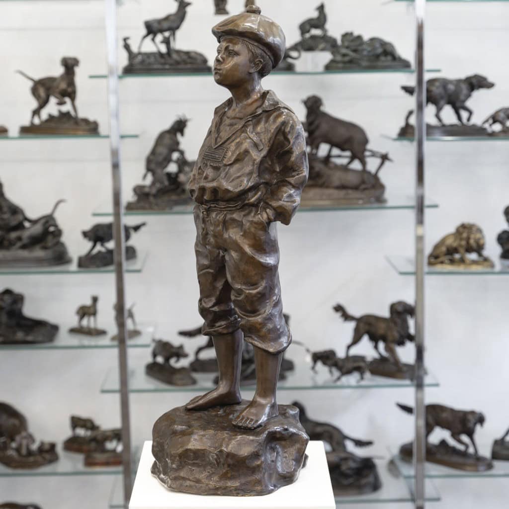 Sculpture – Mousse Siffleur , Auguste Moreau (1834-1917) – Bronze 5