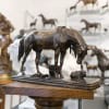 Sculpture – Cheval Et Chien À L’Écurie , Henri – Alfred Jacquemart (1824-1896) – Bronze 15