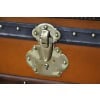 Moynat trunk in orange canvas 26