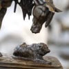 Sculpture – Cheval Et Chien À L’Écurie , Henri – Alfred Jacquemart (1824-1896) – Bronze 17