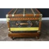 Malle Moynat des années 1930, avec motif M, Malle de voyage Moynat de 90 cm, Malle Moynat 24