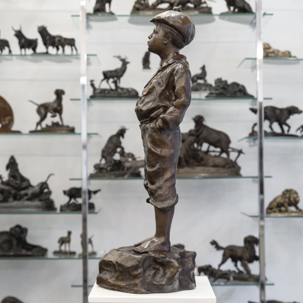 Sculpture – Mousse Siffleur , Auguste Moreau (1834-1917) – Bronze 6