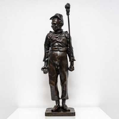 Sculpture – Le Soldat , Léopold Eugène Kampf (1822-1893) – Bronze