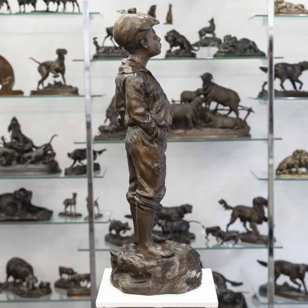 Sculpture – Mousse Siffleur , Auguste Moreau (1834-1917) – Bronze 9