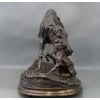 Sculpture – Jument à L’ Écurie Jouant Avec Un Chien , Pierre – Jules Mêne (1810-1879) – Bronze 17