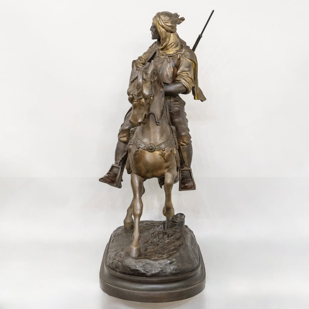 Cavalier Arabe En Retour De Chasse , Alfred Barye (1839-1882) Et Émile Guillemin (1841-1907) 6
