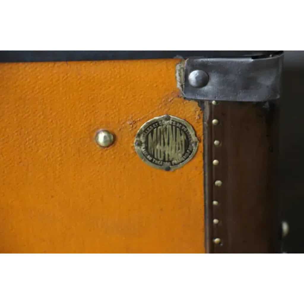 Moynat trunk in orange canvas 10