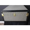 Valise ou malle Goyard en toile à chevrons de 80 cm 28
