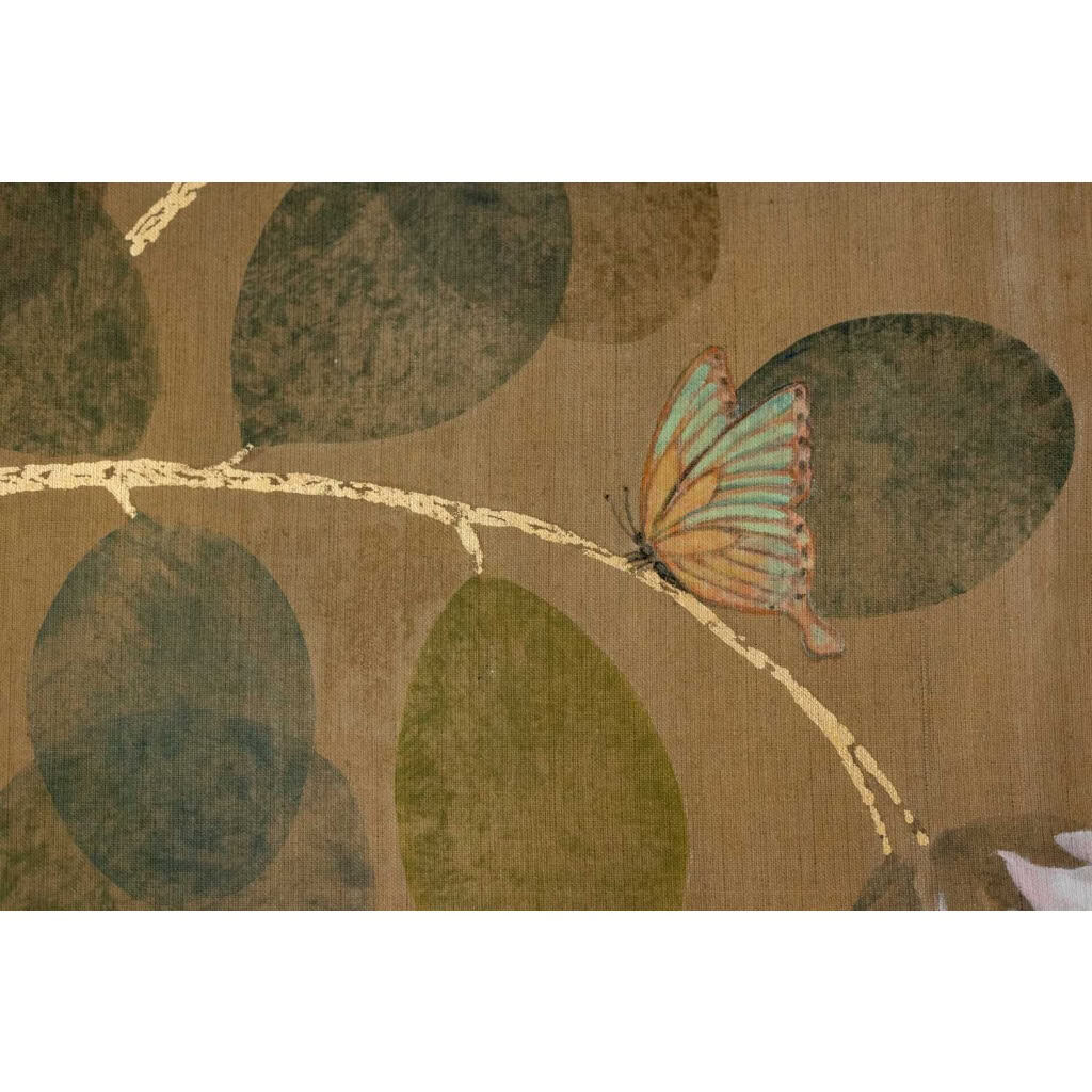 Toile peinte représentant des lémuriens. Travail contemporain.LS6437B1089P 8