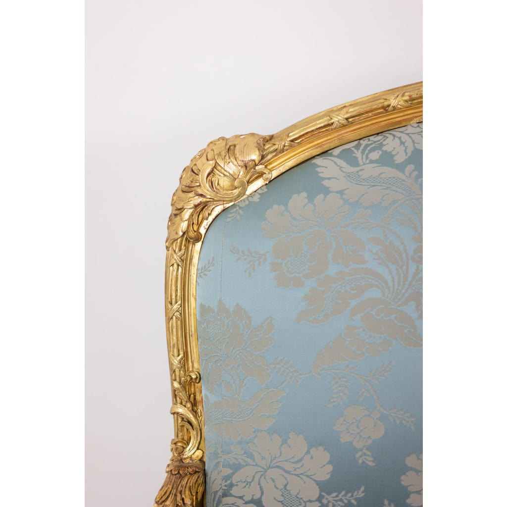 Salon de style Louis XV à chassis en bois doré. Circa 1880. LS61405700/5B 13