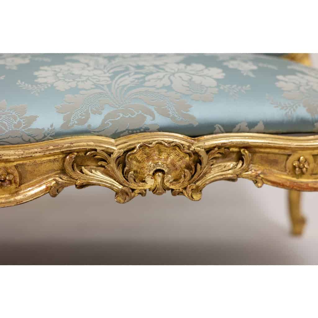Salon de style Louis XV à chassis en bois doré. Circa 1880. LS61405700/5B 20