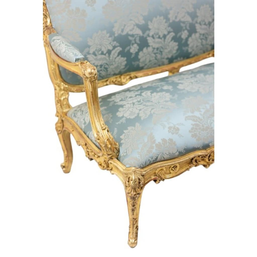Salon de style Louis XV à chassis en bois doré. Circa 1880. LS61405700/5B 21