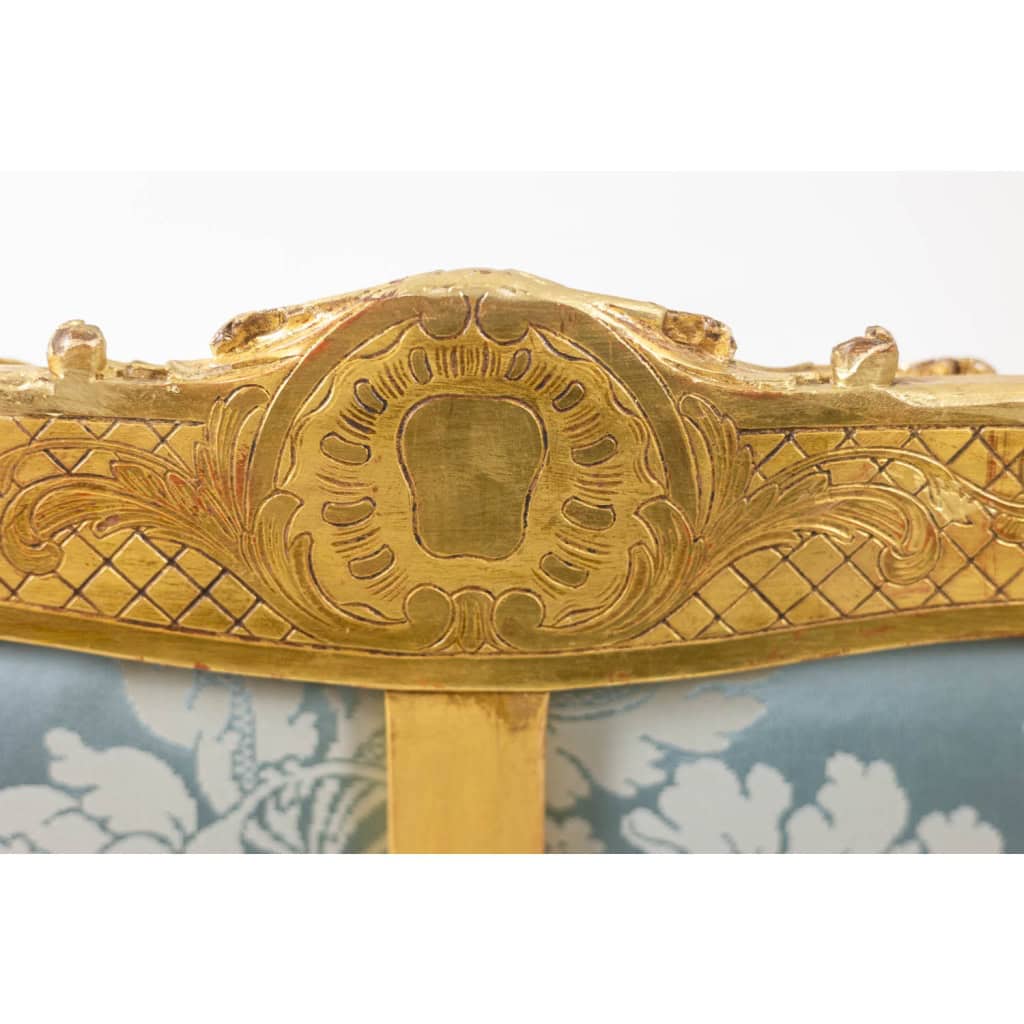 Salon de style Louis XV à chassis en bois doré. Circa 1880. LS61405700/5B 24