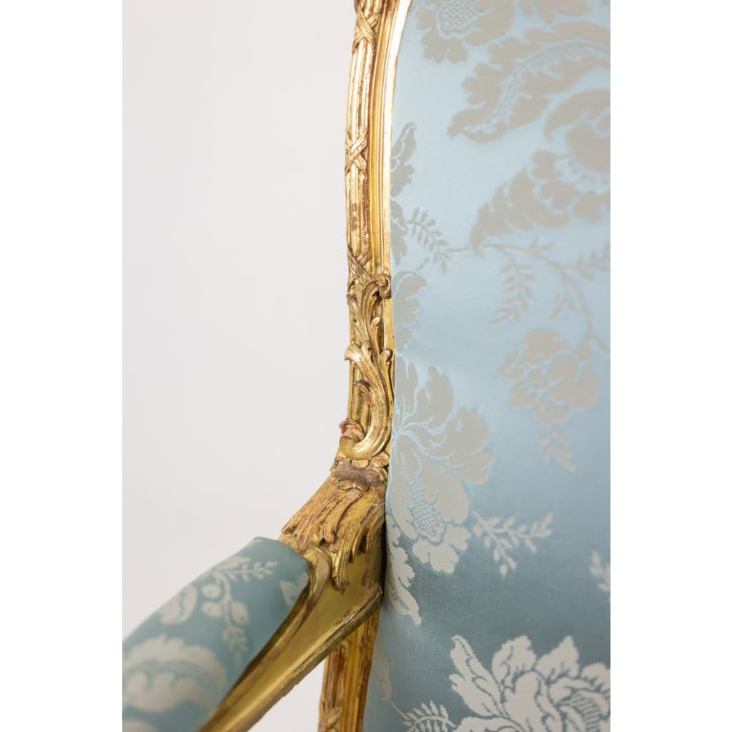 Salon de style Louis XV à chassis en bois doré. Circa 1880. LS61405700/5B 27